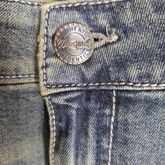 Wrangler Skands Womans Straight Leg Blue Jeans Size 36 - Picture 2 of 6
